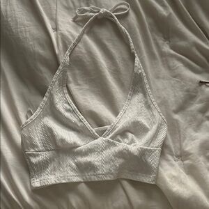 White Halter Bralette